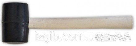 Киянка резиновая, деревянная ручка 850 г, 65 мм, код 739-002, Киянка с головкой . . фото 1