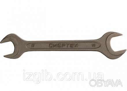 Ключ рожковый 14x15 мм, CrV, фосфатированный, ГОСТ 2839 СибрТех 14326 , Изготовл. . фото 1