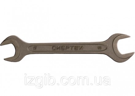 Ключ рожковый СибрТех 19x22 мм CrV фосфатированный ГОСТ 2839. Дніпро. фото 1 Ключ рожковый СибрТех 19x22 мм CrV фосфатированный ГОСТ 2839. Дніпро. фото 1