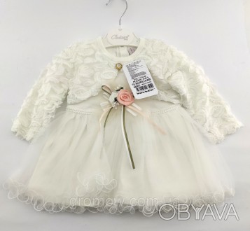 
Пышное Турецкое платье детское для новорожденных с длинным рукавом, украшено цв. . фото 1