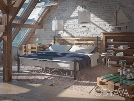 
Двоспальне ліжко Tenero Nartsuz / Нарцис 160x190 на деревяних ногах (TE-D-NA-03. . фото 1