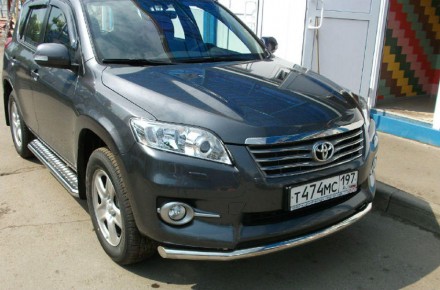 Труба одинарная на Toyota RAV 4 Нержавейка (60 диаметр). Київ. фото 1 Труба одинарная на Toyota RAV 4 Нержавейка (60 диаметр). Київ. фото 1