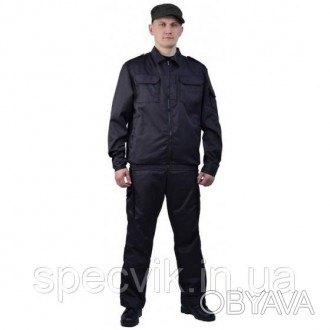 Костюм охоронця складається з куртки і брюк.
Кутка пряма, з потайною застібкою н. . фото 1