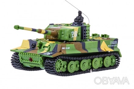 
 Миниатюрная радиоуправляемая модель немецкого танка Tiger в масштабе 1/72. При. . фото 1