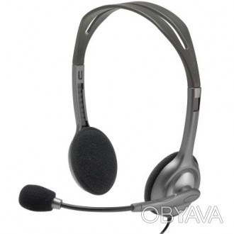 Гарнитура Logitech H111 Stereo Headset (981-000593) - это качественная и удобная. . фото 1