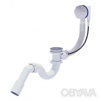 Сифон для ванны ANI Plast EM311 выполнен из пластика в классическом белом цвете . . фото 1