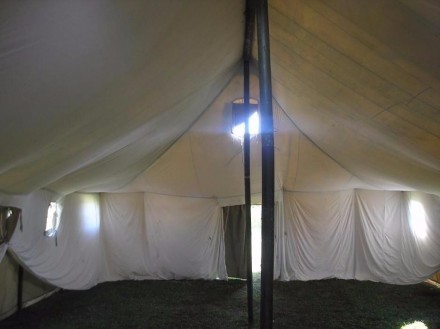 Військова палатка розміщенням до  150-200 чоловік, відмінного стану із прорезине. . фото 6