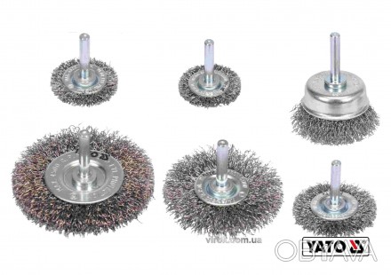 Набір зачисних щіток із нержавіючої сталі для дрилі YATO YT-47593
 Особливості Н. . фото 1