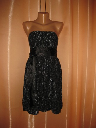 платье, Select, 10р, км0807
цвет черный с серебристыми цветами, с подкладкой по. . фото 3