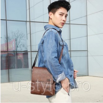 
Мужская кожаная сумка JEEP - это продуманный, стильный, элегантный дизайн, благ. . фото 5