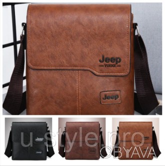 
Мужская кожаная сумка JEEP - это продуманный, стильный, элегантный дизайн, благ. . фото 1