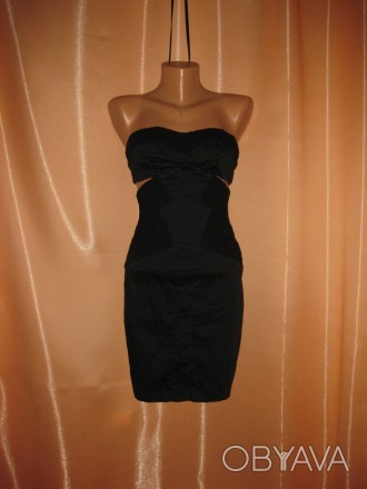 платье ASOS, 6UK/34 евро/2US,  км0767
черное платье с вырезами по бокам, и замо. . фото 1