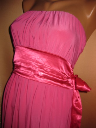 платье, Bloose, М/S, Made in UK,   км0811
розовое платье с широким атласным поя. . фото 7