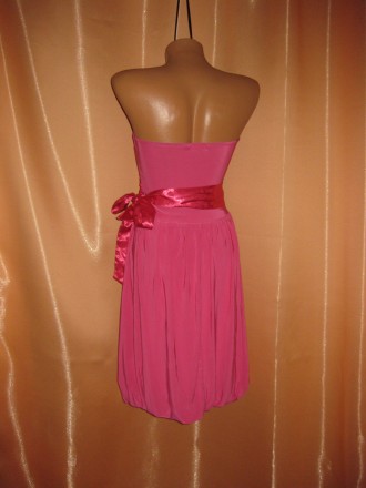 платье, Bloose, М/S, Made in UK,   км0811
розовое платье с широким атласным поя. . фото 8