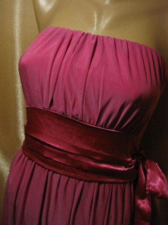 платье, Bloose, М/S, Made in UK,   км0811
розовое платье с широким атласным поя. . фото 11
