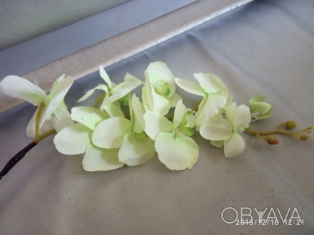 Декор орхидея, большая. №7. Искусственный декор.Пластиковый декор в виде декорир. . фото 1