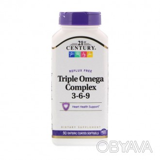 
 
 Triple Omega Complex 3-6-9 от 21st Century – масло из рыбы, льна и огуречник. . фото 1