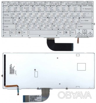 Клавиатура для Sony Vaio (VPC-SD, VPC-SB) Silver с подсветкой (Light), (Silver F. . фото 1