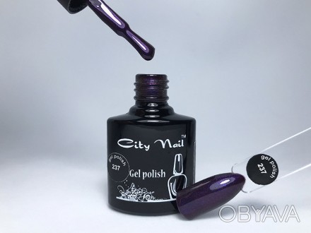 Гель-лак CityNail 237 темно фиолетовый с шиммером
Палитра более 200 цветов:
-цве. . фото 1