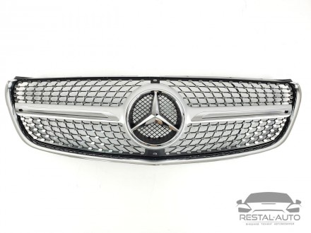 Решетка радиатора Mercedes Vito-Class W447 Diamond Silver решотка мерседес 14-19. Чернівці. фото 1 Решетка радиатора Mercedes Vito-Class W447 Diamond Silver решотка мерседес 14-19. Чернівці. фото 1