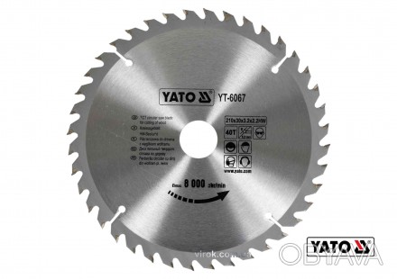 Диск пиляльний по дереву YATO YT-6067
 Пиляльний диск YATO YT-6067 призначений д. . фото 1
