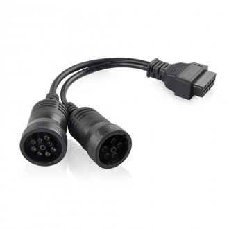Переходник Autocom OBD2 16 pin - J1708 6pin/ J1939 9pin КАМАЗ, КАВЗ, ПАЗ (60см). Харків. фото 1 Переходник Autocom OBD2 16 pin - J1708 6pin/ J1939 9pin КАМАЗ, КАВЗ, ПАЗ (60см). Харків. фото 1