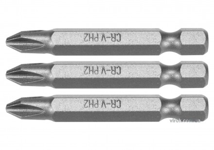 Насадка викруткова STHOR "Phillips" PH2 x 50 мм HEX 1/4" Cr-V 3 шт. Днепр. фото 1 Насадка викруткова STHOR "Phillips" PH2 x 50 мм HEX 1/4" Cr-V 3 шт. Днепр. фото 1