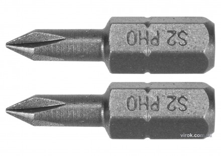 Насадка викруткова YATO "Phillips" PH0 x 25 мм HEX 1/4" AISI S2 2 шт. Днепр. фото 1 Насадка викруткова YATO "Phillips" PH0 x 25 мм HEX 1/4" AISI S2 2 шт. Днепр. фото 1