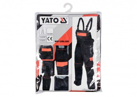 Напівкомбінезон рабочий YATO YT-80913
Робочий напівкомбінезон YATO YT-80913 для . . фото 8