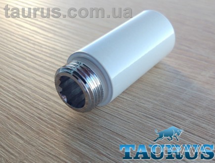 Прямой удлинитель резьбы 1/2" белого цвета ThermoPulse White от 10 до 100 мм.
Кр. . фото 1