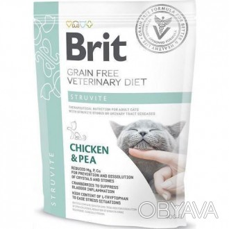 Brit Grain Free Veterinary Diet Struvite - полноценный диетический беззерновой к. . фото 1
