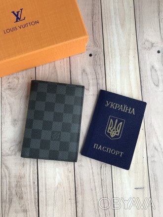 Стильная обложка для паспорта гражданского, либо загран. Коробка фирменная с лог. . фото 1