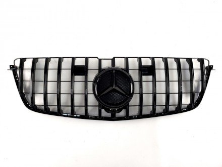 Реєтка радіатора на Mercedes GL-Class X166 2012-2015 року GT Panamericana ( Чорна глянцева). Чернівці. фото 1 Реєтка радіатора на Mercedes GL-Class X166 2012-2015 року GT Panamericana ( Чорна глянцева). Чернівці. фото 1