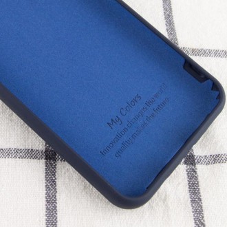 Чехол Silicone Cover Full without Logo (A) для Xiaomi Mi 10T / Mi 10T Pro (Синий. . фото 3