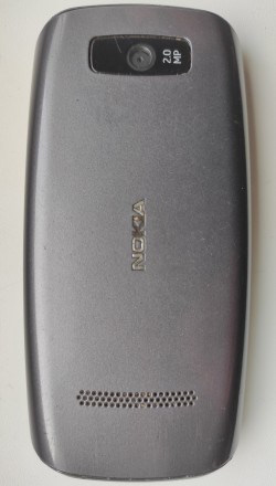Nokia Asha 305 Dual sim б/ушный сенсорный телефон серого цвета в рабочем состоян. . фото 3