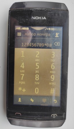 Nokia Asha 305 Dual sim б/ушный сенсорный телефон серого цвета в рабочем состоян. . фото 9