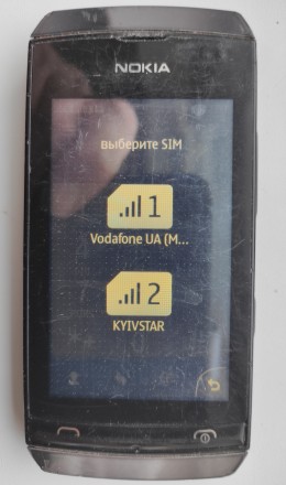 Nokia Asha 305 Dual sim б/ушный сенсорный телефон серого цвета в рабочем состоян. . фото 10
