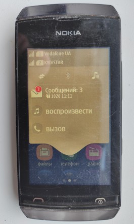 Nokia Asha 305 Dual sim б/ушный сенсорный телефон серого цвета в рабочем состоян. . фото 6