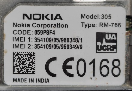 Nokia Asha 305 Dual sim б/ушный сенсорный телефон серого цвета в рабочем состоян. . фото 5