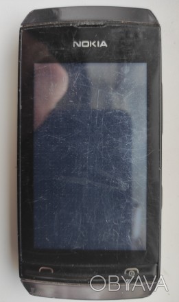 Nokia Asha 305 Dual sim б/ушный сенсорный телефон серого цвета в рабочем состоян. . фото 1