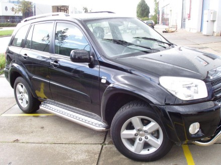 Пороги с листом (площадка) на Toyota RAV 4 UATUNING (d 42 лист нержавеющий). Київ. фото 1 Пороги с листом (площадка) на Toyota RAV 4 UATUNING (d 42 лист нержавеющий). Київ. фото 1