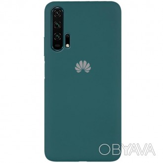 Чехол Silicone Cover Full Protective (AA) для Huawei Honor 20 Pro (Зеленый / Pin. . фото 1