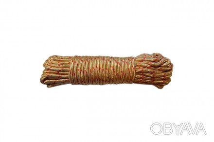 Плетений шнур, являє собою високоміцний, сплетений з поліпропіленових мультифіла. . фото 1