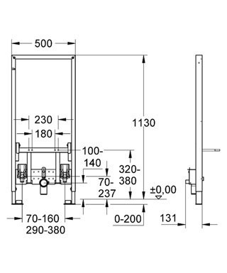 Інсталяція для біде GROHE Rapid SL 38553001 
Інсталяція для біде включає в себе . . фото 4