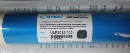 Мембрана для систем зворотнього осмосу Vontron ULP2112-100 ― це фільтр ультратон. . фото 3