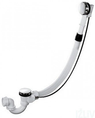 Сифон KLUDI ROTEXA
Зливна система для ванни з гнучким шлангом 850 мм і переливно. . фото 2