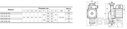 Електронасоси циркуляційні серії LRS 25-6S призначені для перекачування робочих . . фото 1