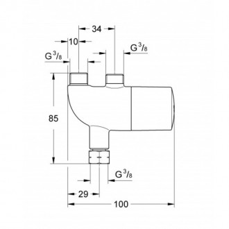 Grohe Grohtherm Micro 34487000 змішувач термостатичний для установки під раковин. . фото 3