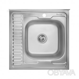 Кухонна мийка Imperial 6060-L Decor (IMP6060L06DEC). . фото 1
