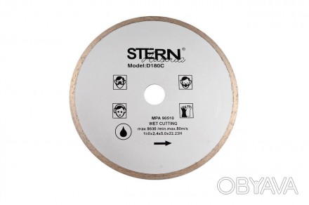 Алмазний диск призначений для мокрого різання керамічної плитки. Діаметр диска 2. . фото 1